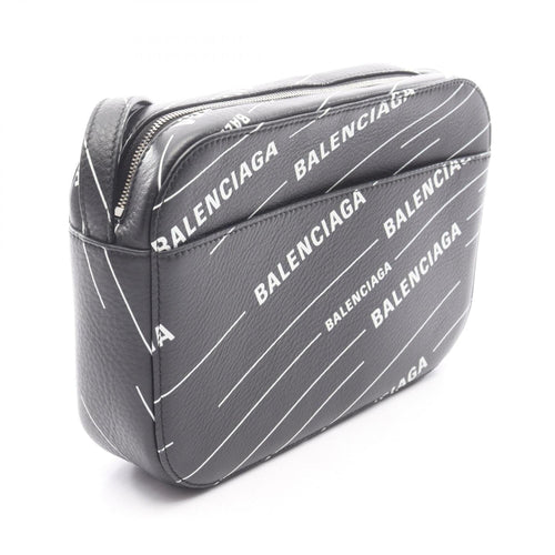 Balenciaga Black White Leather Shoulder