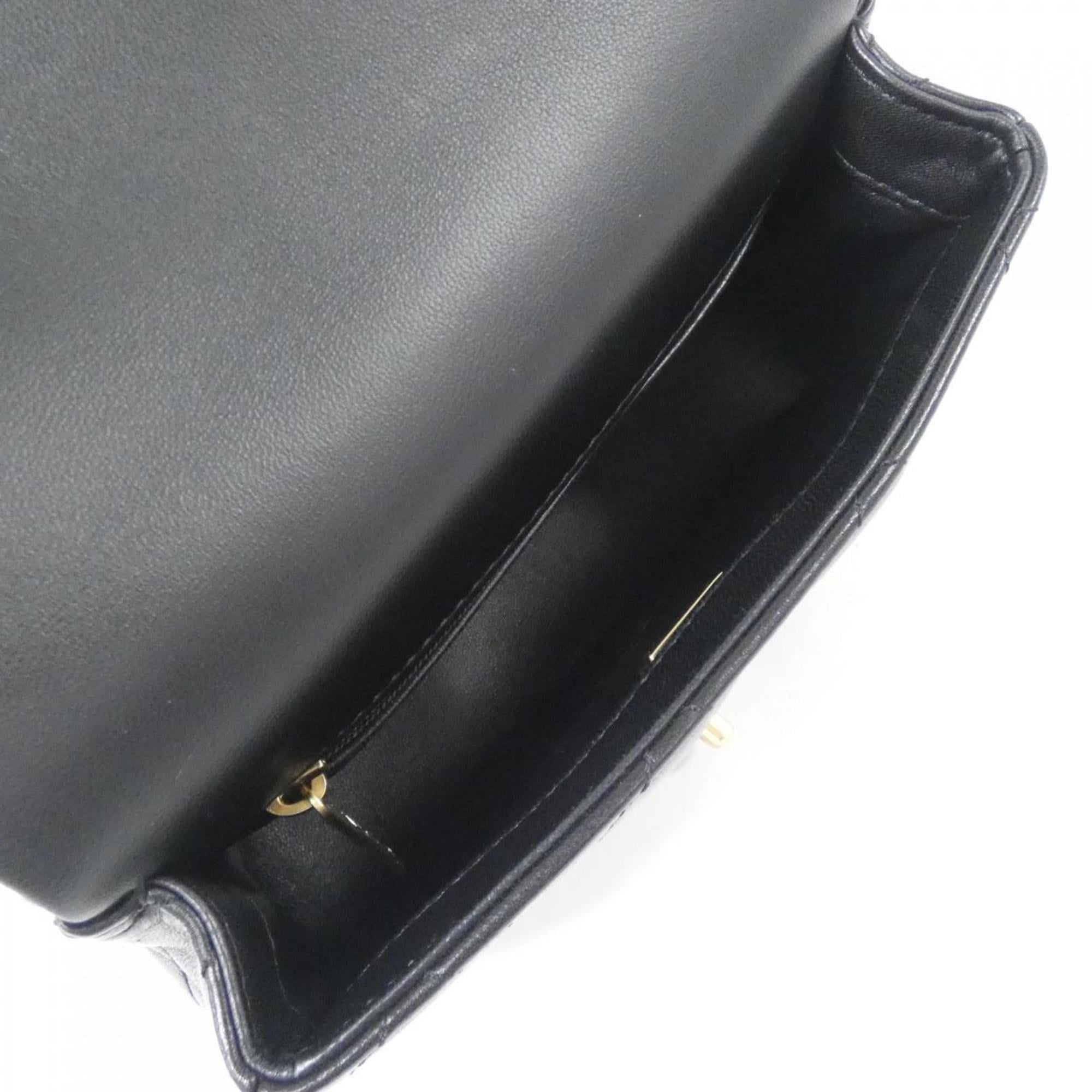 Chanel Black Leather Handbag