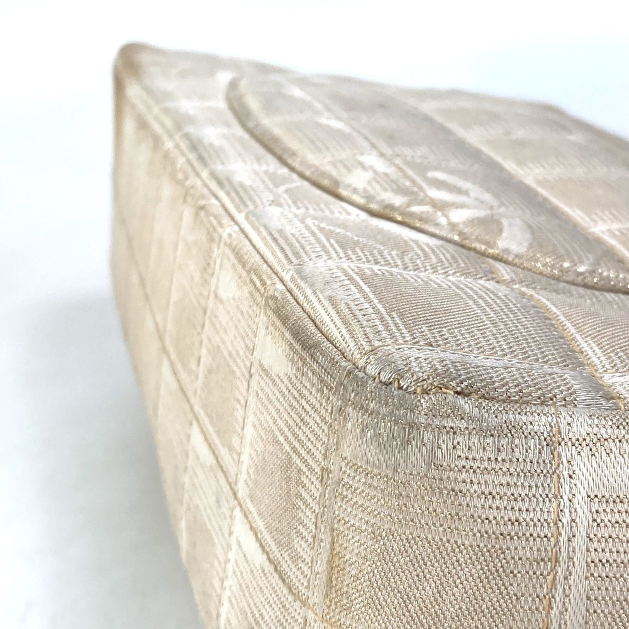 Chanel Beige Cloth Shoulder Bag