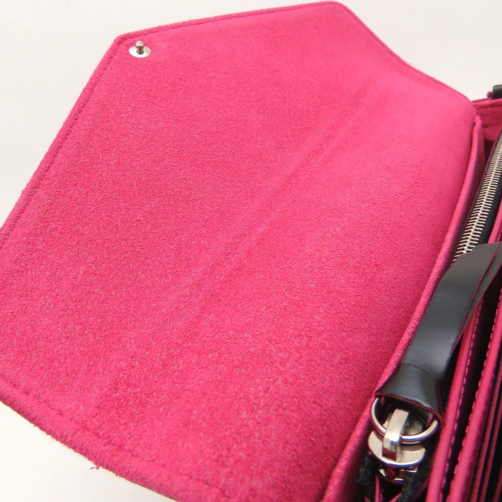 Louis Vuitton Hot Pink Noir Leather Pochette
