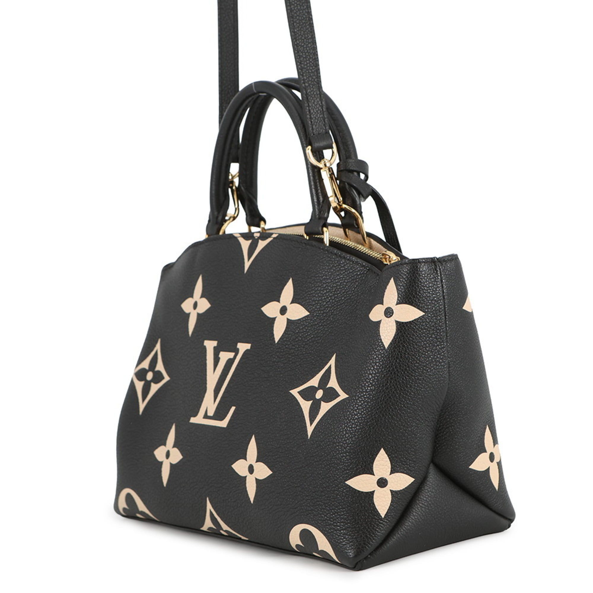 Louis Vuitton Monogram Empreinte Beige Bicolor Black Noir Monogram Empreinte Handbag