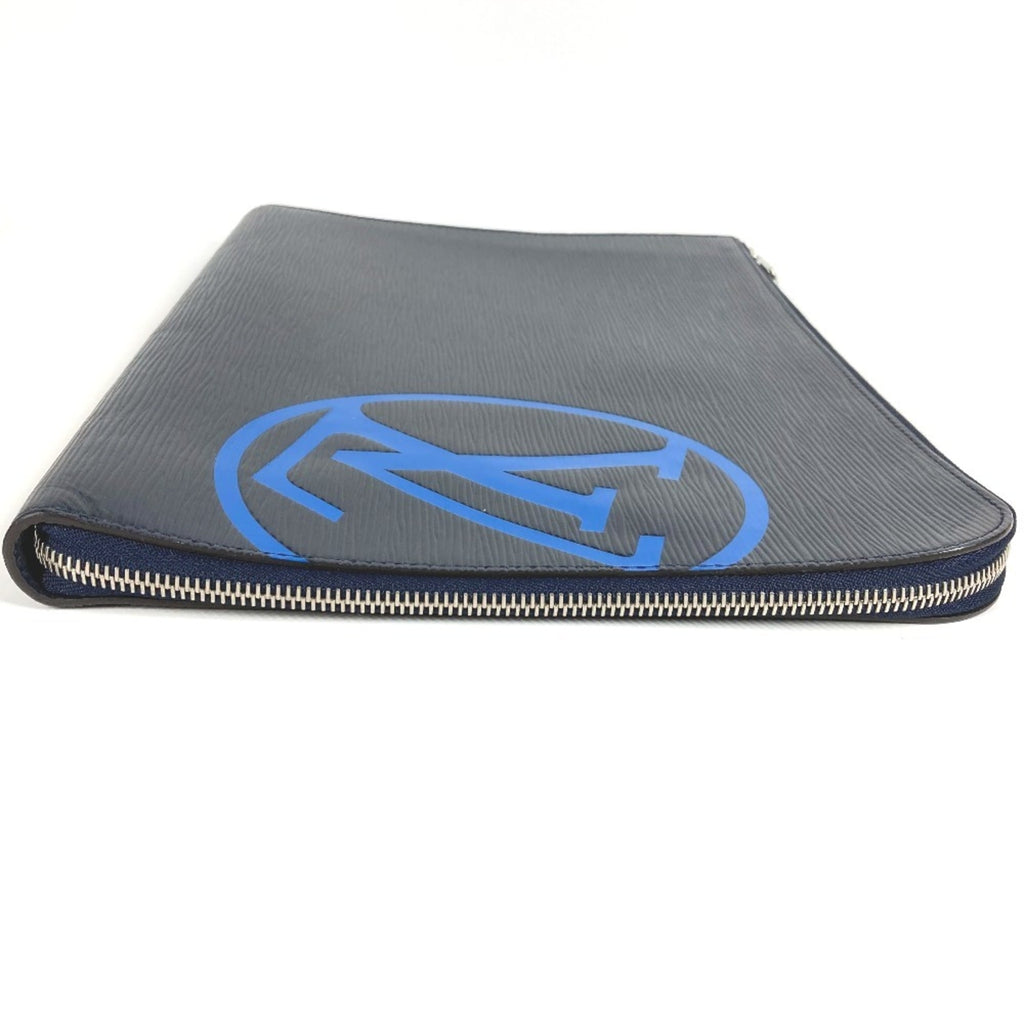 Louis Vuitton Epi Navy Blue Epi Leather Clutch Bag Pochette