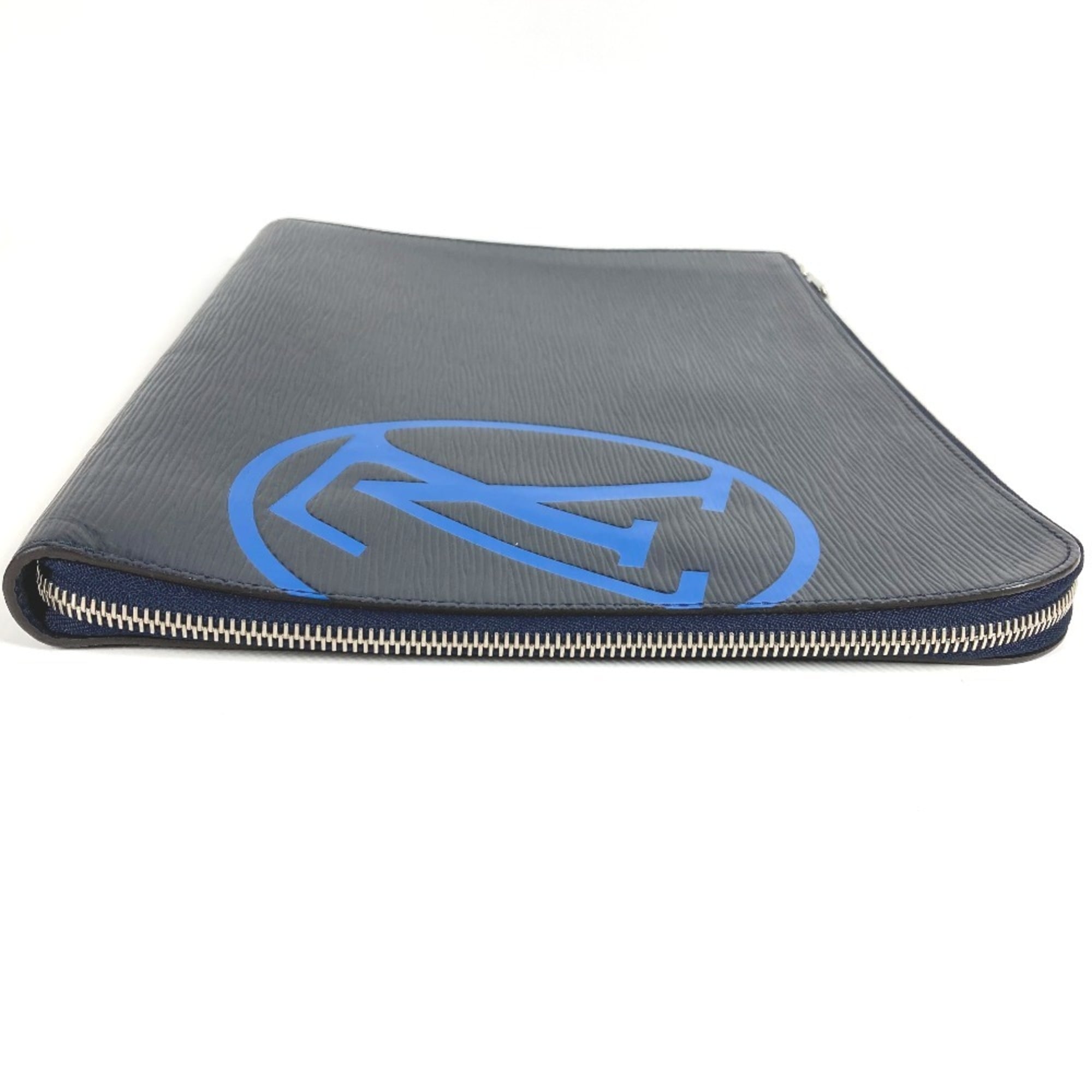 Louis Vuitton Epi Navy Blue Epi Leather Clutch Bag Pochette