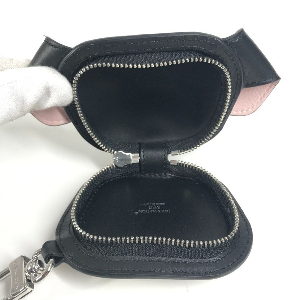 Louis Vuitton Black Multi-Color White Monogram Canvas Coin Purse/Coin Case