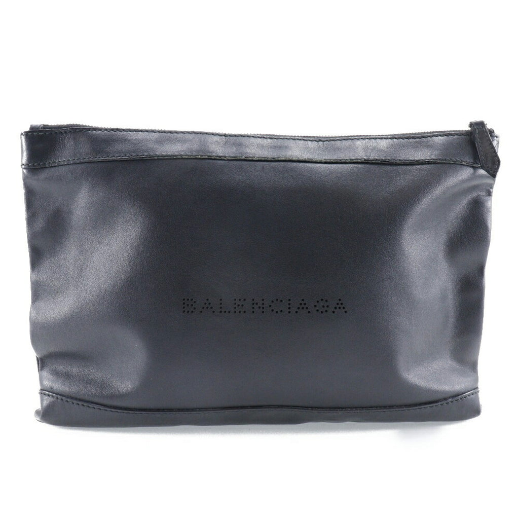Balenciaga Black Suede Clutch