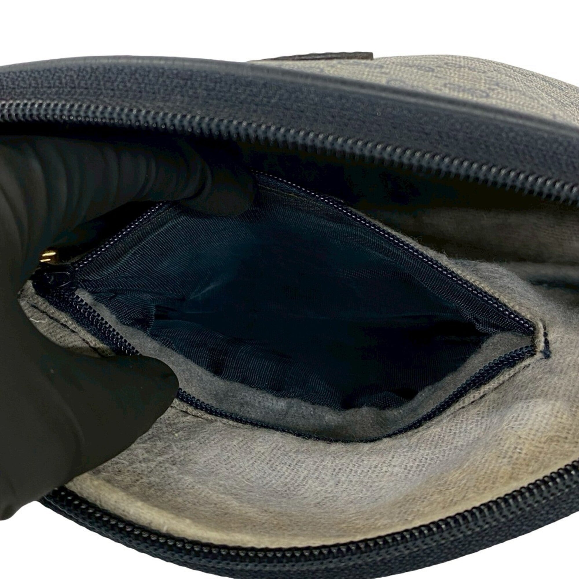 Gucci Navy Leather Pvc Pochette Shoulder Bag (Pre-Owned)