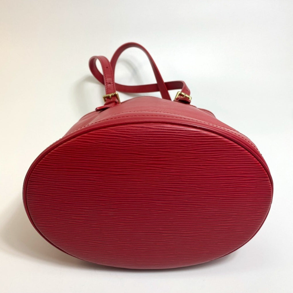 Louis Vuitton Red Color Rouge Epi Leather Pouch Shoulder Bag