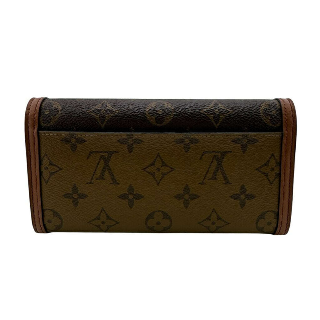 Louis Vuitton Brown Monogram Reverse Leather Long Wallet