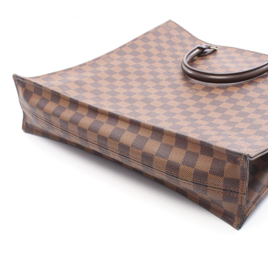 Louis Vuitton Brown Damier Canvas Coated Canvas Damier Canvas Leather Tote Bag