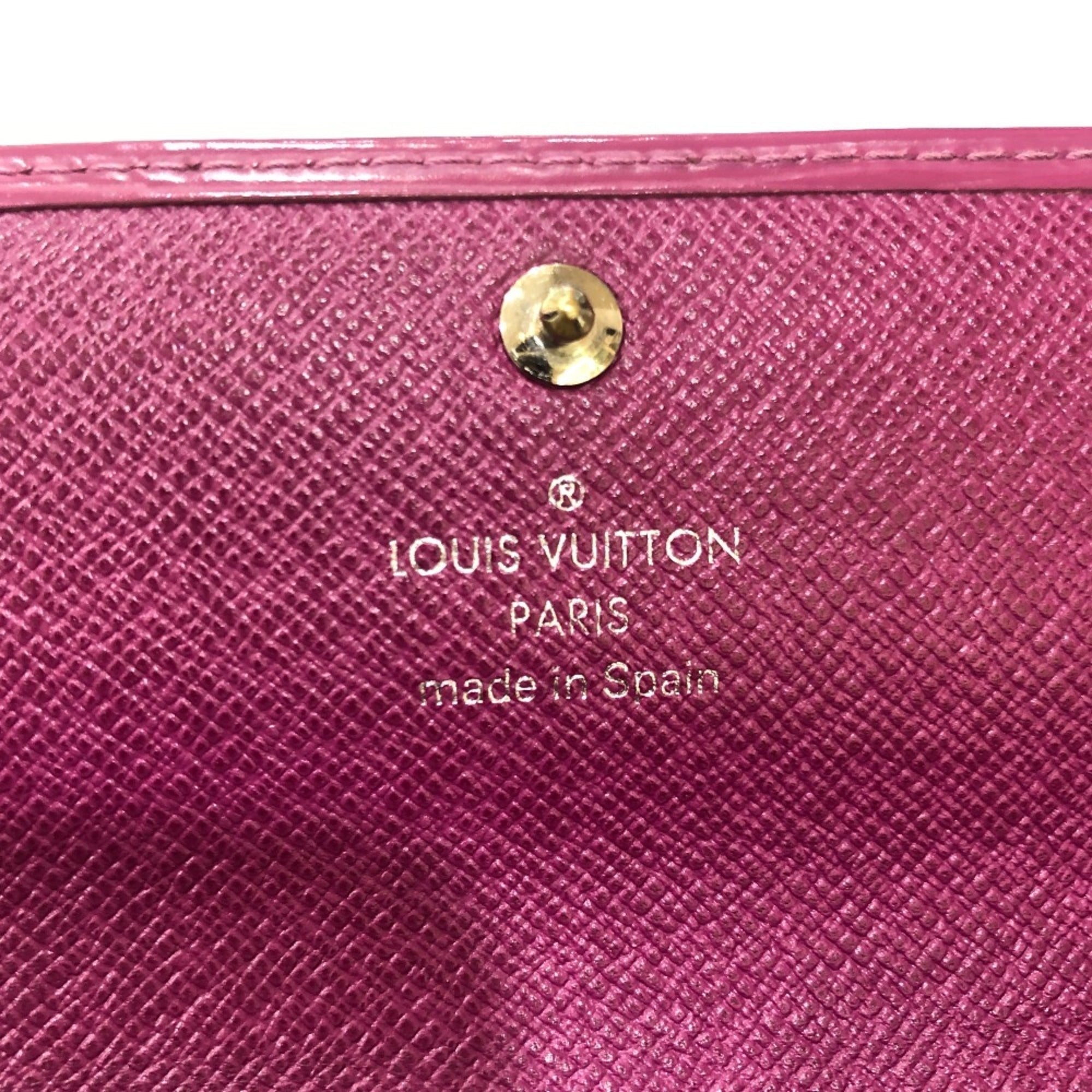 Louis Vuitton Epi Fuchsia Purple Epi Leather Long Wallet