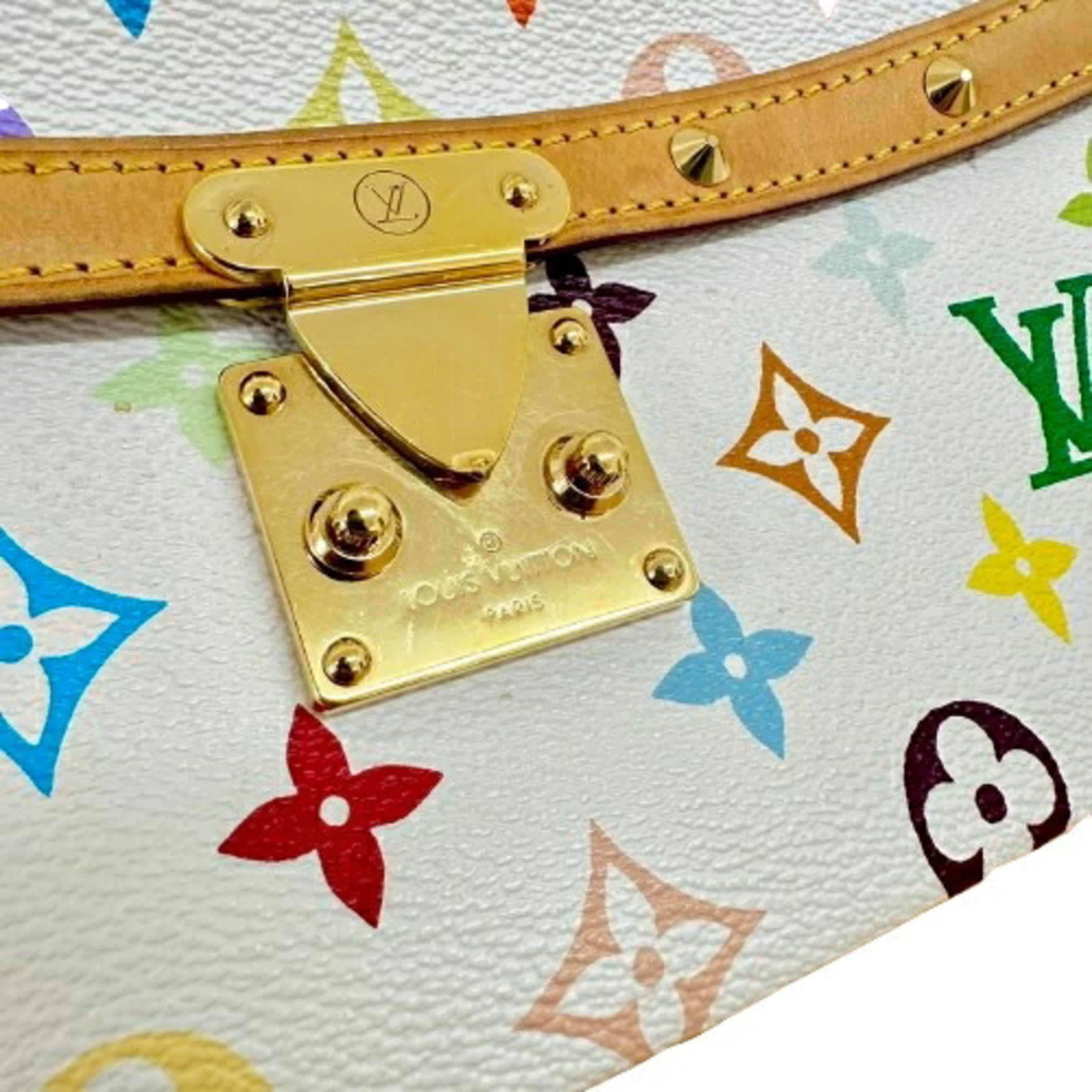Louis Vuitton Monogram Multicolore White Leather Shoulder Bag