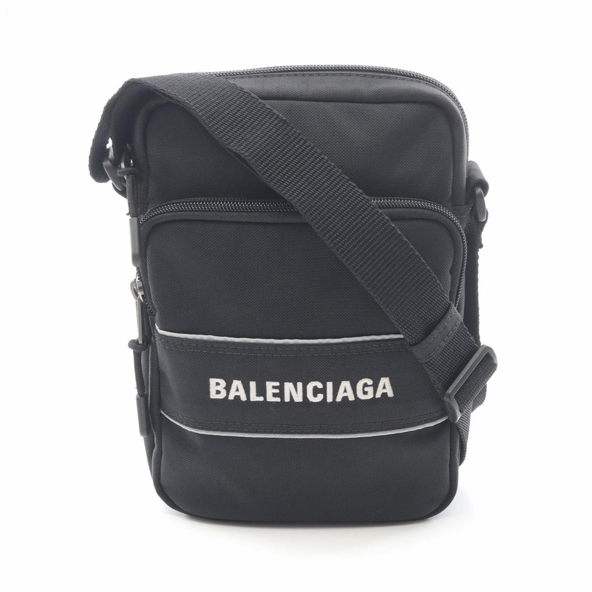 Balenciaga Black Nylon Handbag Shoulder