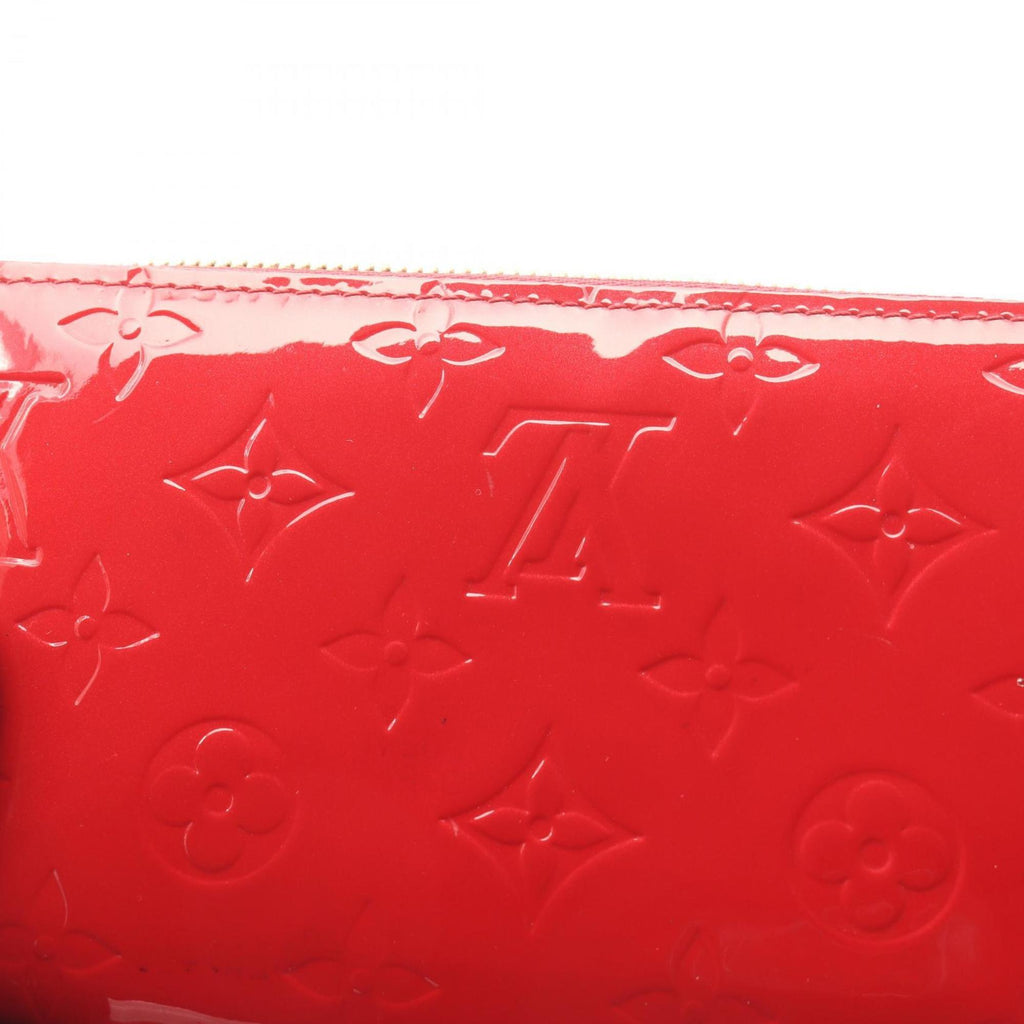 Louis Vuitton Cerise Red Color Vernis Leather Long Wallet