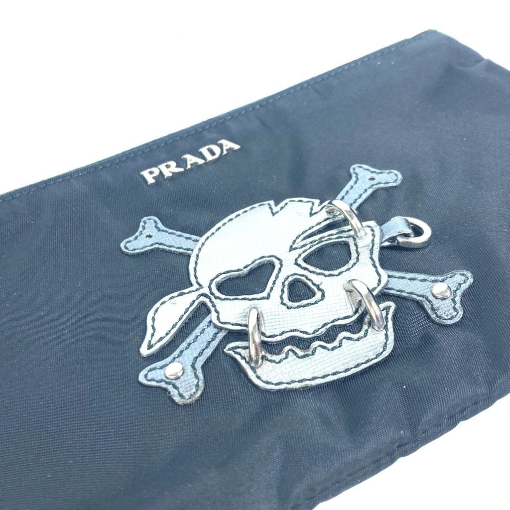 Prada Black Nylon Clutch Bag Pouch
