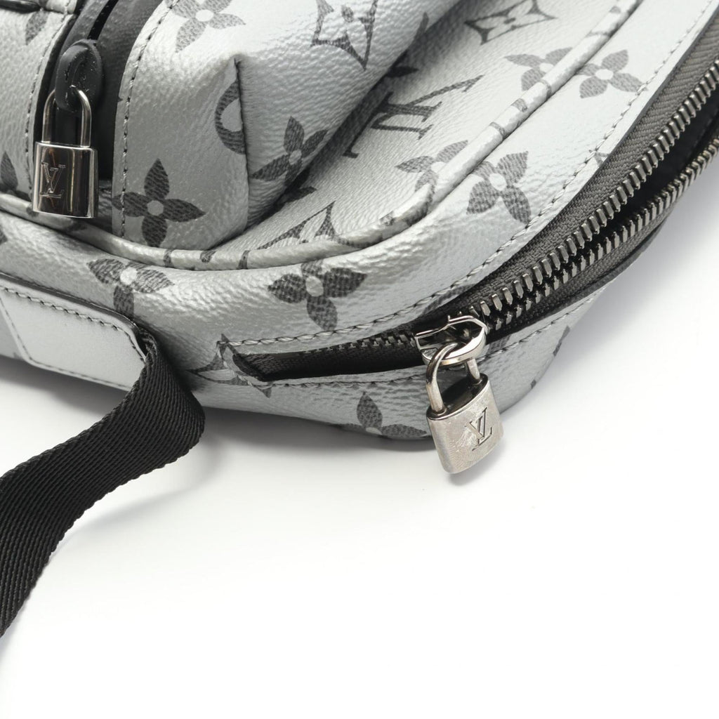 Louis Vuitton Silver Coated Canvas Shoulder Bag
