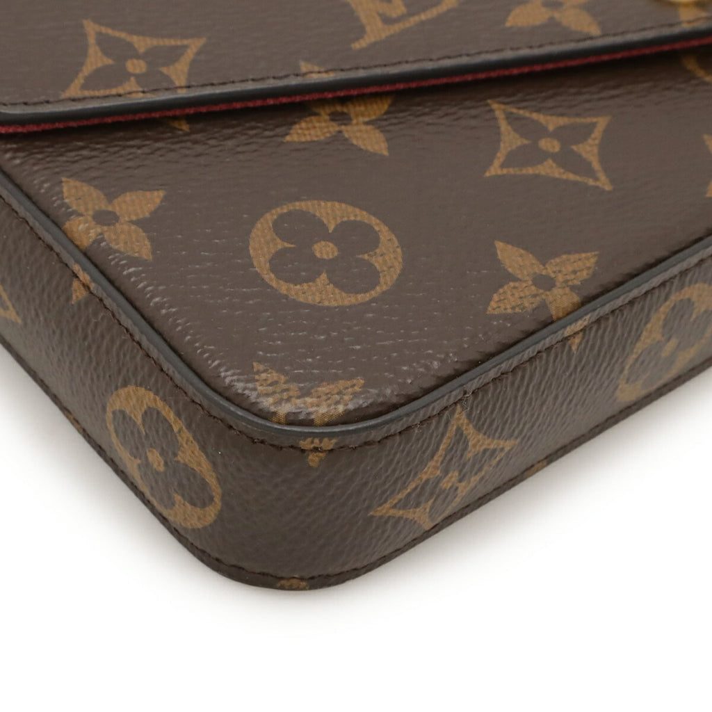 Louis Vuitton Fuchsia Monogram Pvc Clutch Bag Pochette Shoulder Bag