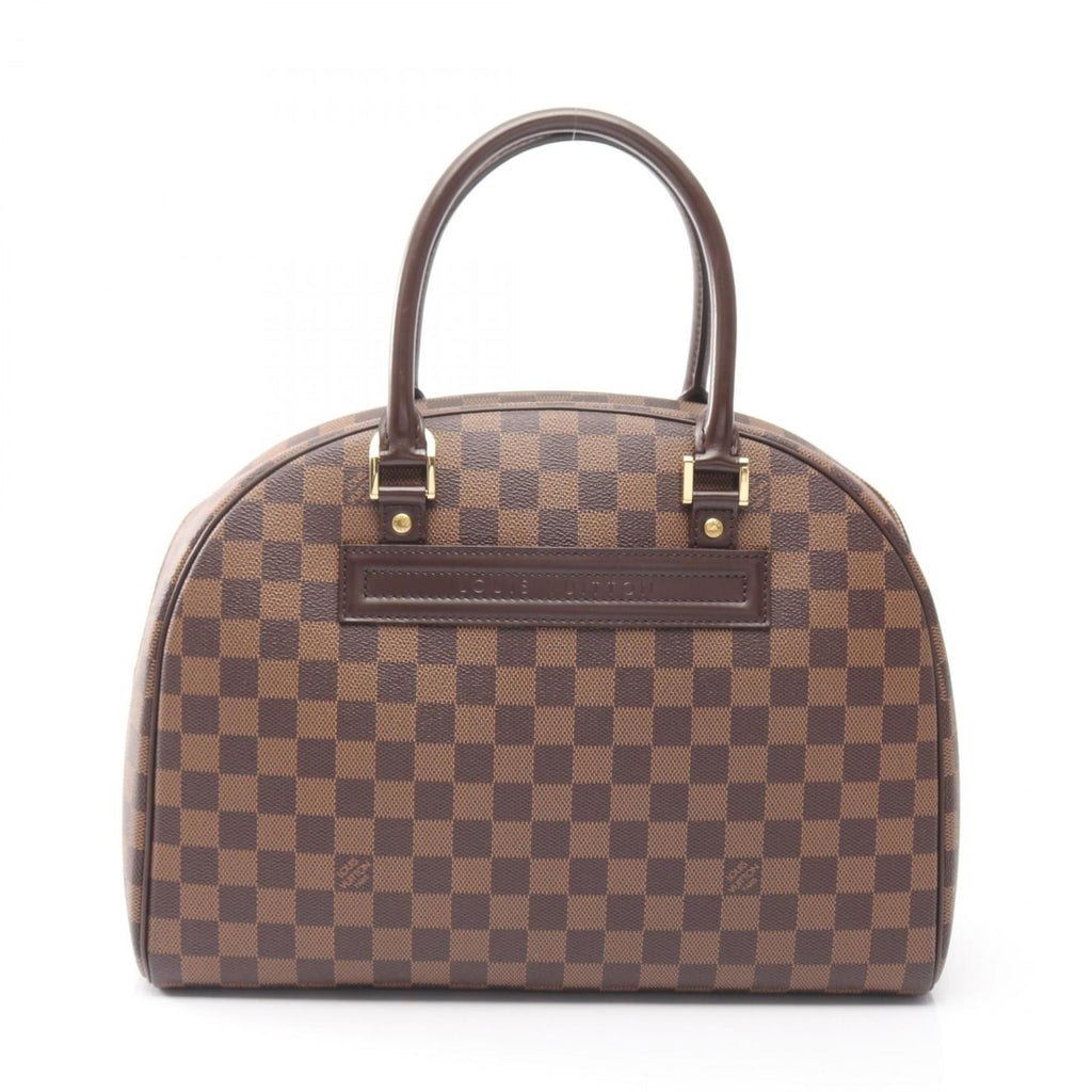 Louis Vuitton Brown Coated Canvas Leather Handbag