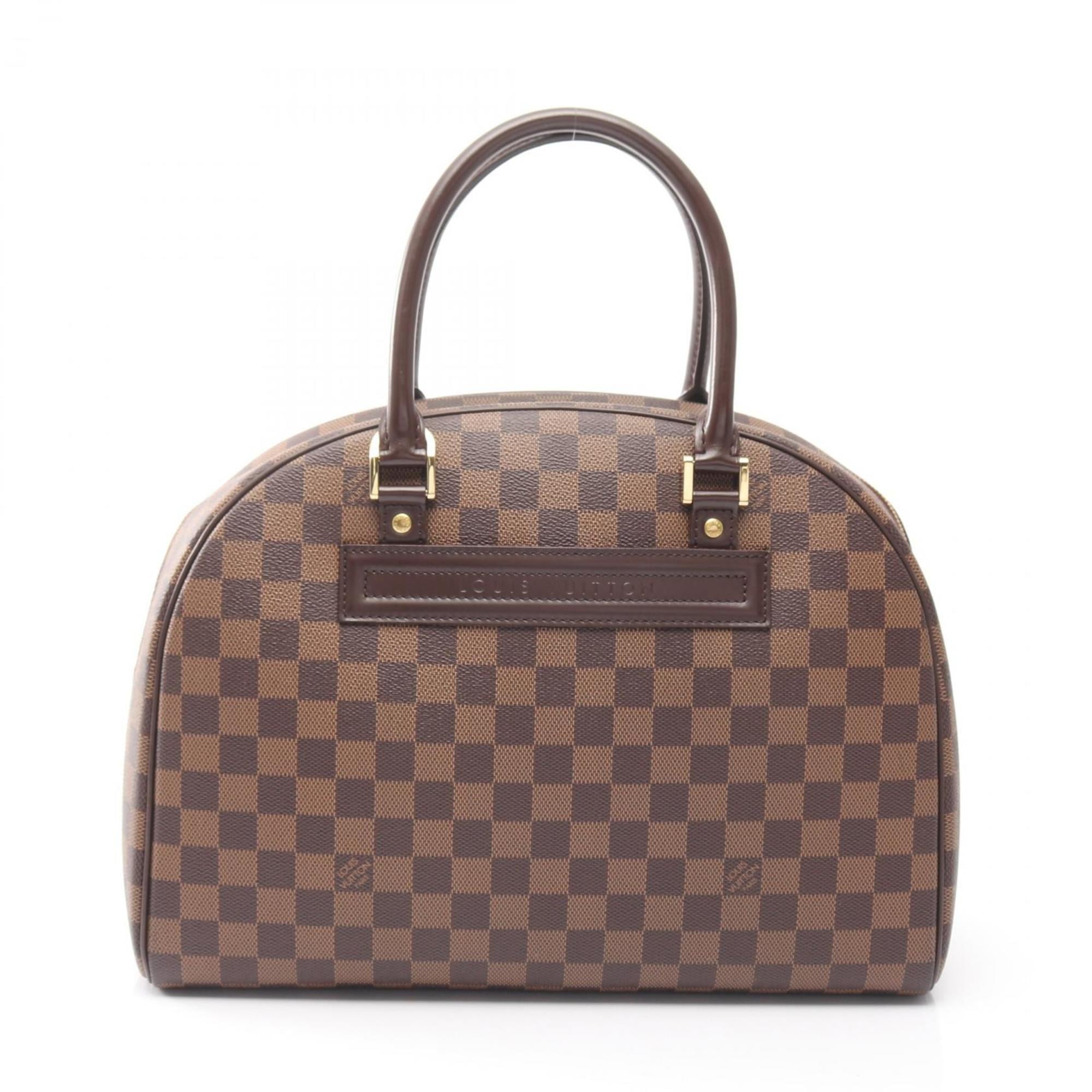 Louis Vuitton Brown Coated Canvas Leather Handbag
