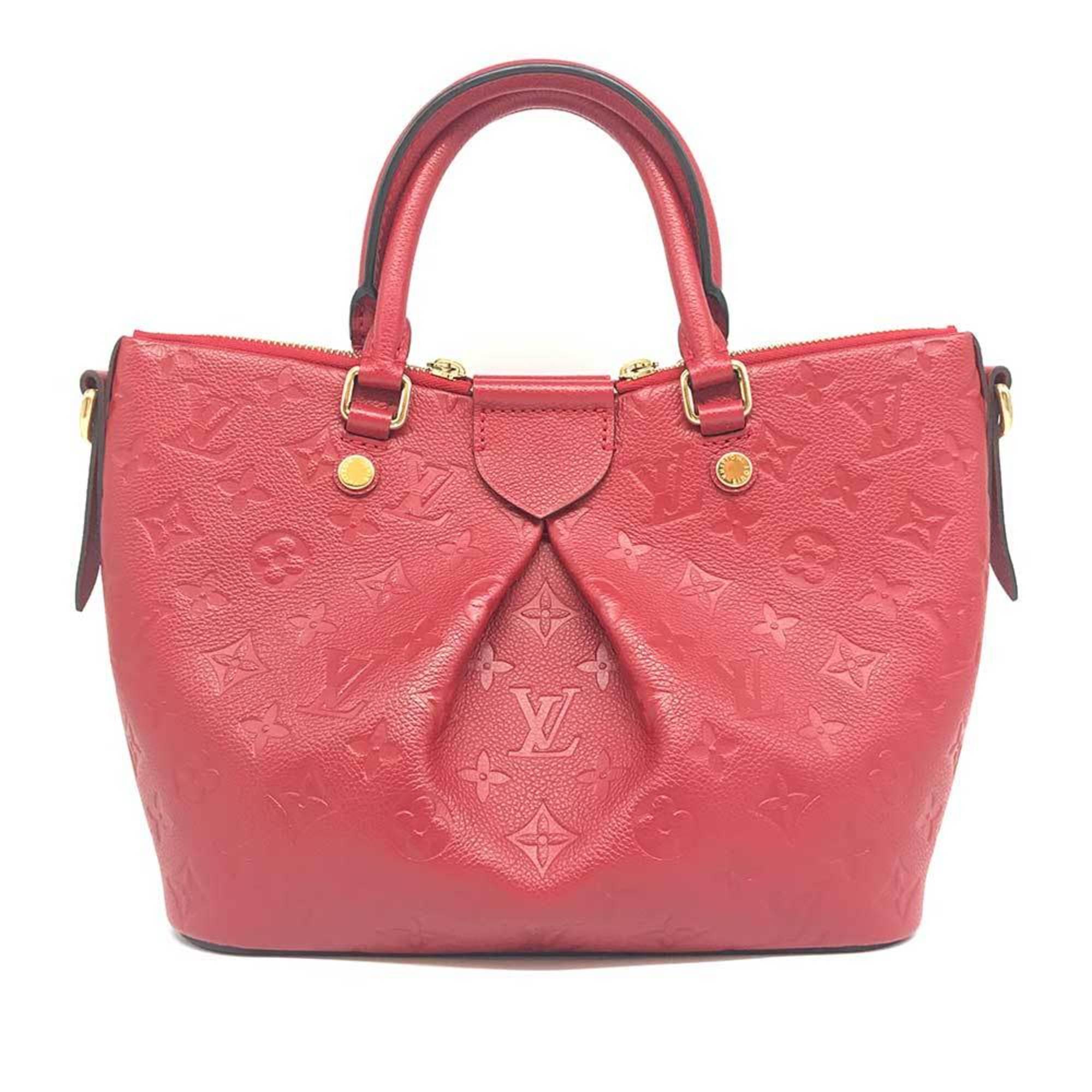 Louis Vuitton Red Color Monogram Empreinte Handbag