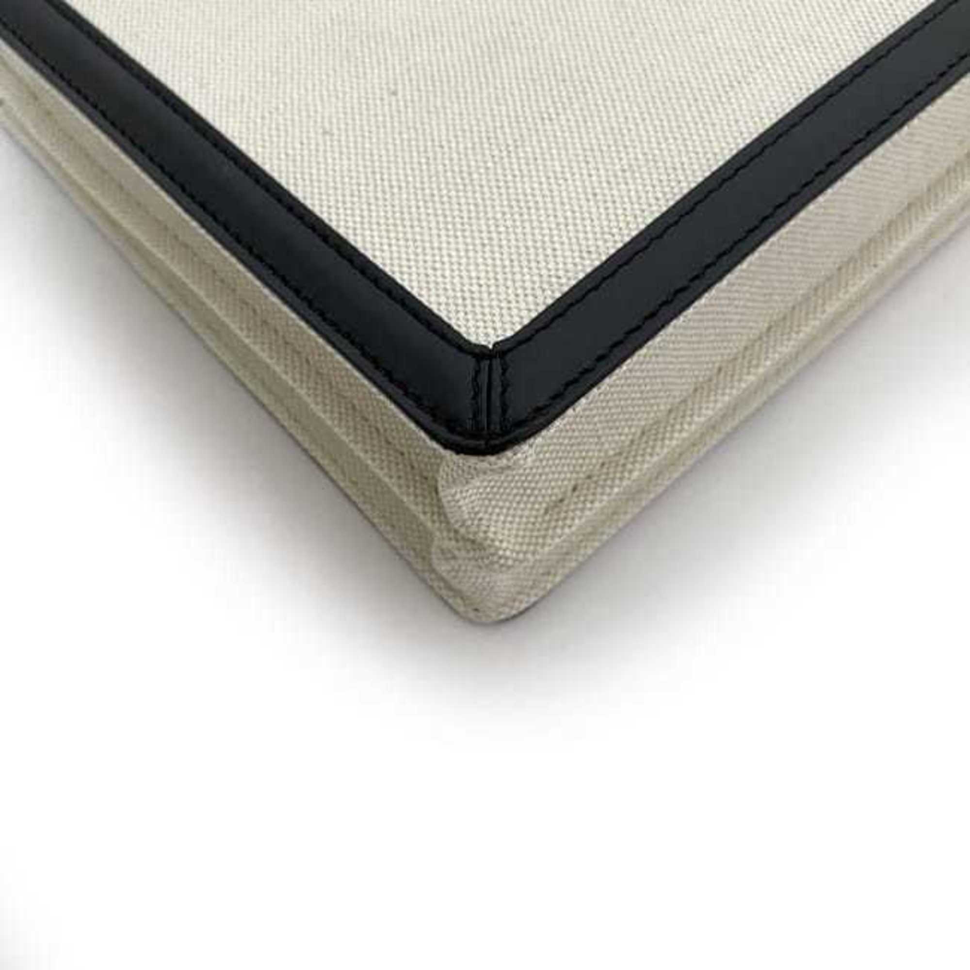 Balenciaga Black White Canvas Shoulder