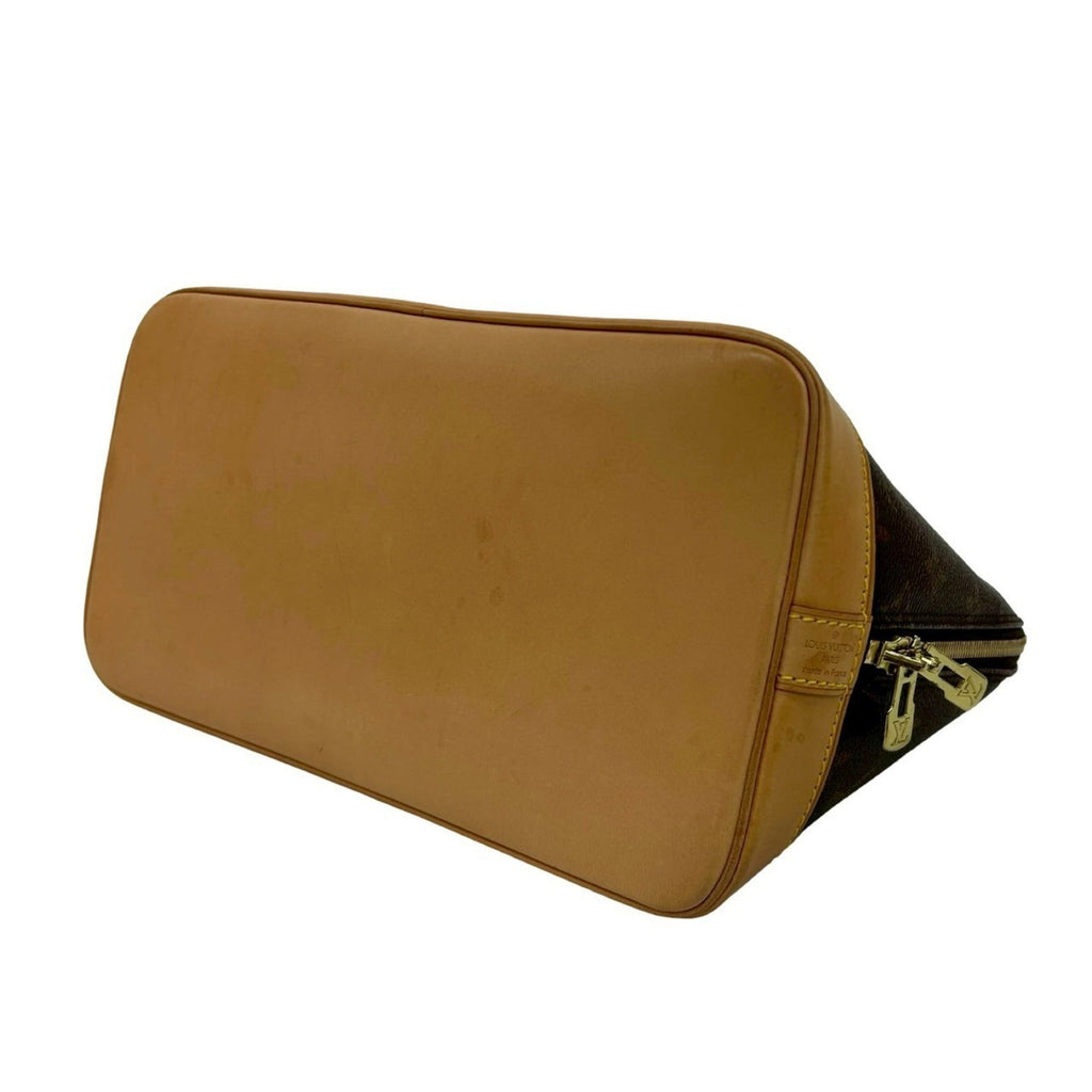 Louis Vuitton Brown Leather Pvc Boston Bag Handbag