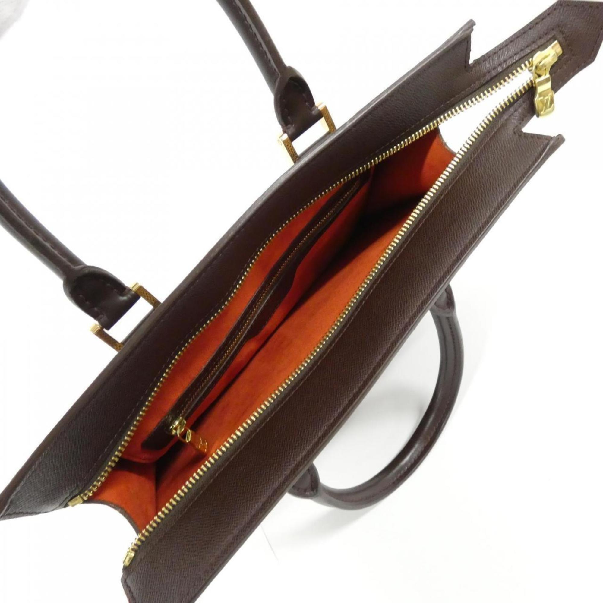 Louis Vuitton Ebene Coated Canvas Handbag Tote Bag