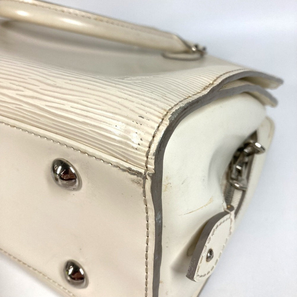 Louis Vuitton Lv Off White White Epi Leather Boston Bag Handbag Shoulder Bag
