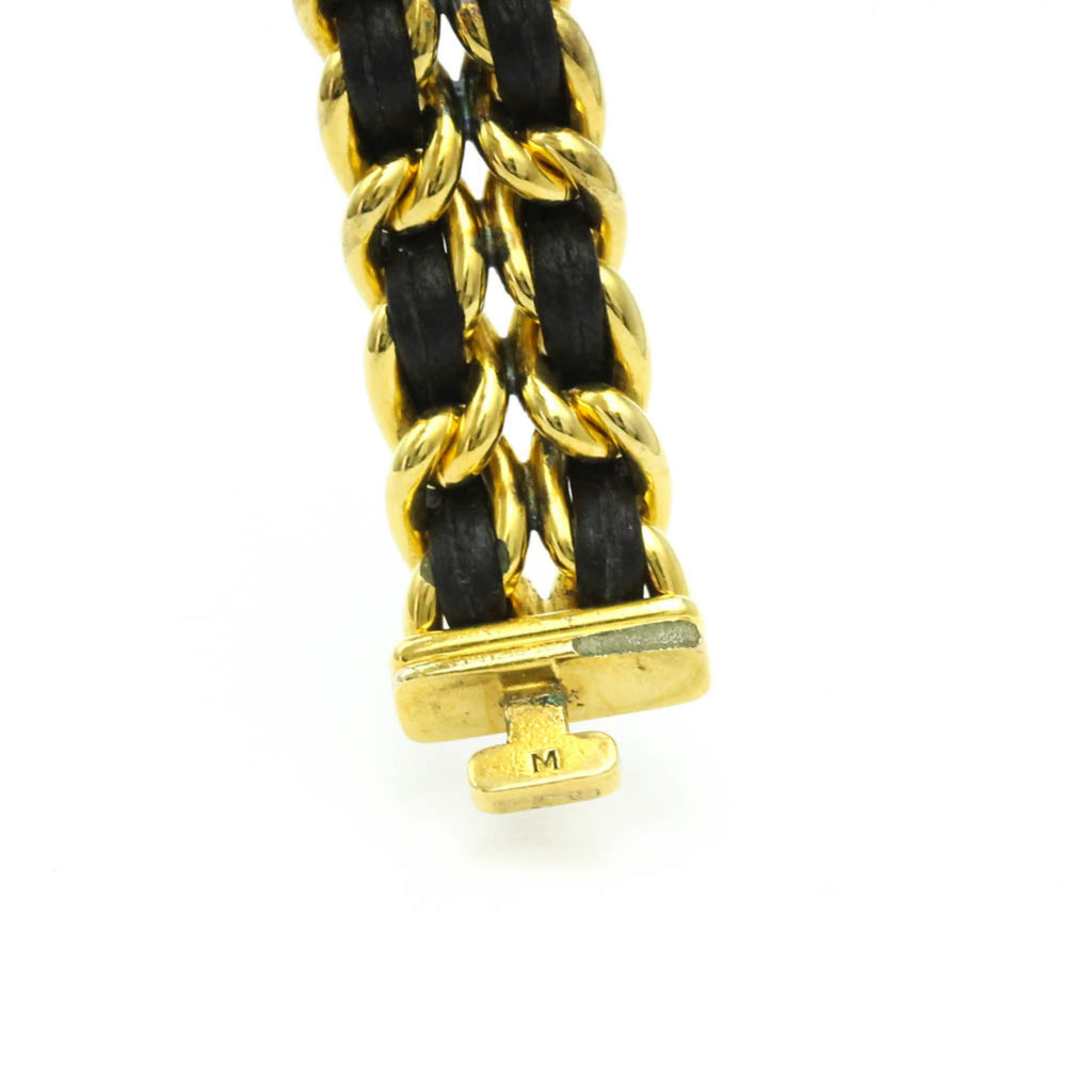 Chanel Premiere Rock Quartz Watch Plated Metal And Leather Watch