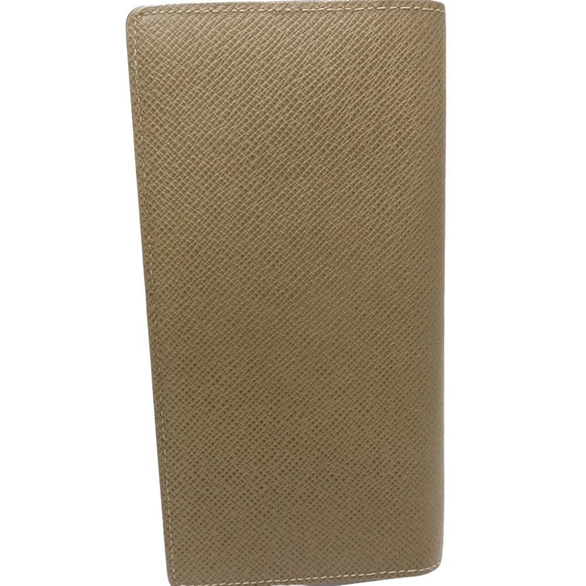 Louis Vuitton Khaki Taiga Leather Long Wallet