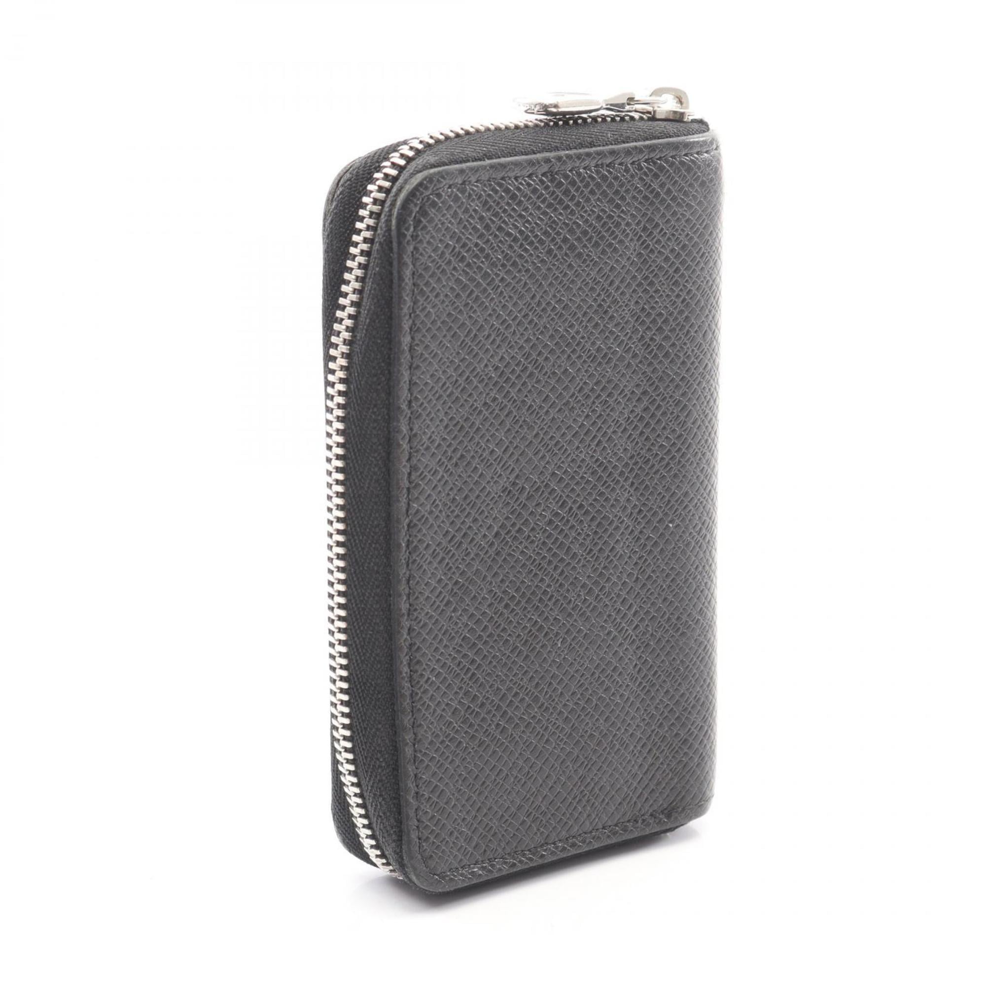 Louis Vuitton Black Taiga Leather Coin Purse/Coin Case