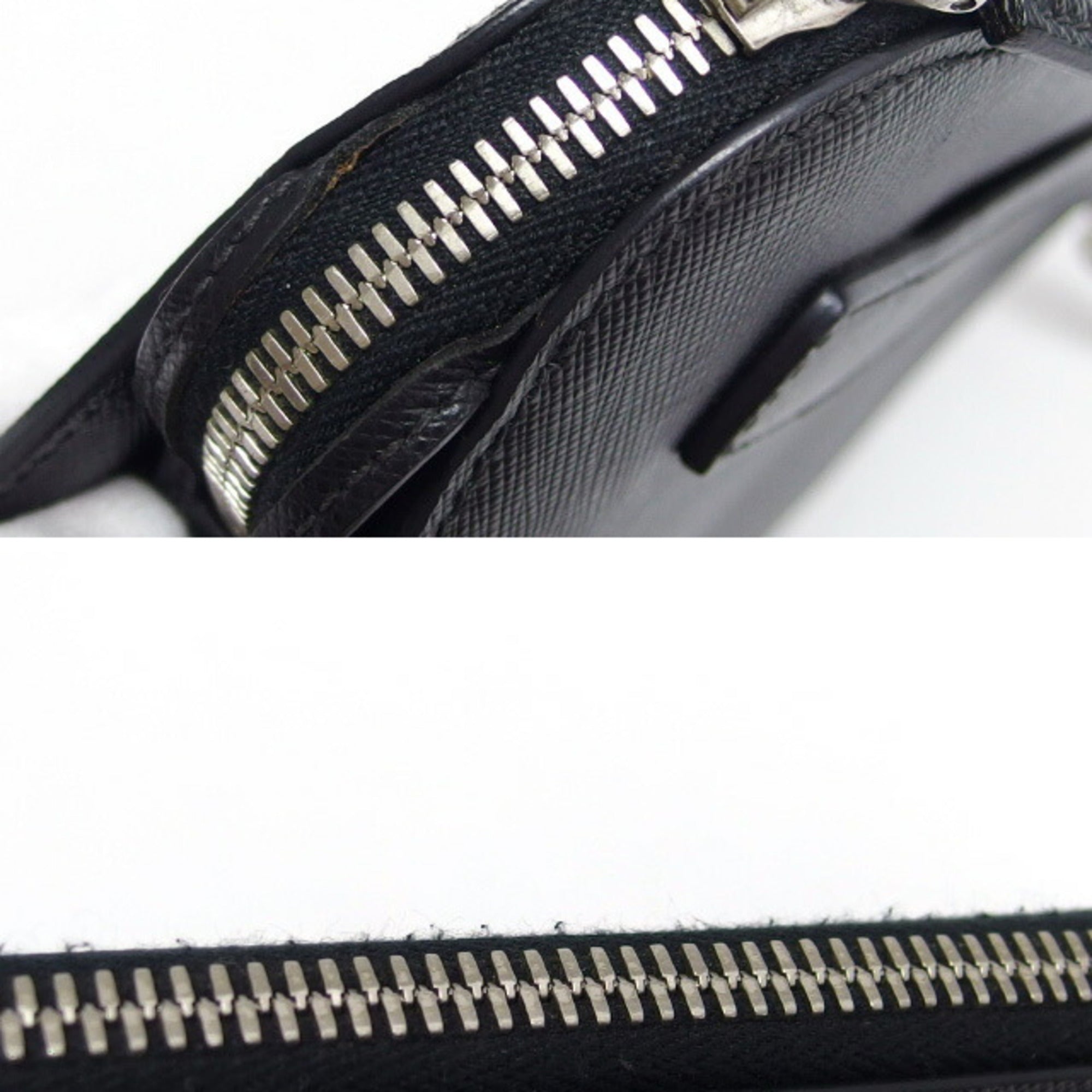 Prada Nero Leather Clutch Bag