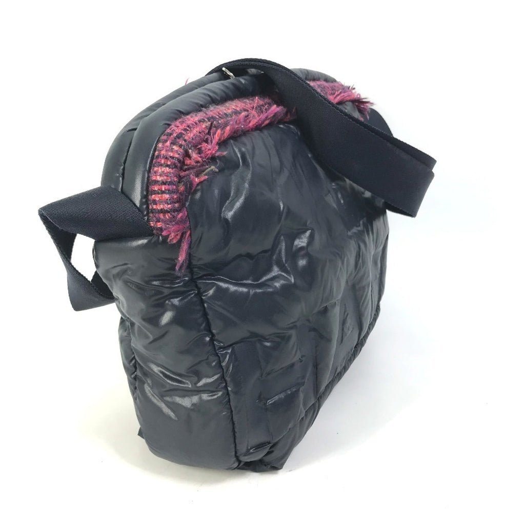 Chanel Navy Pink Nylon Tweed Fanny Pack Shoulder Bag