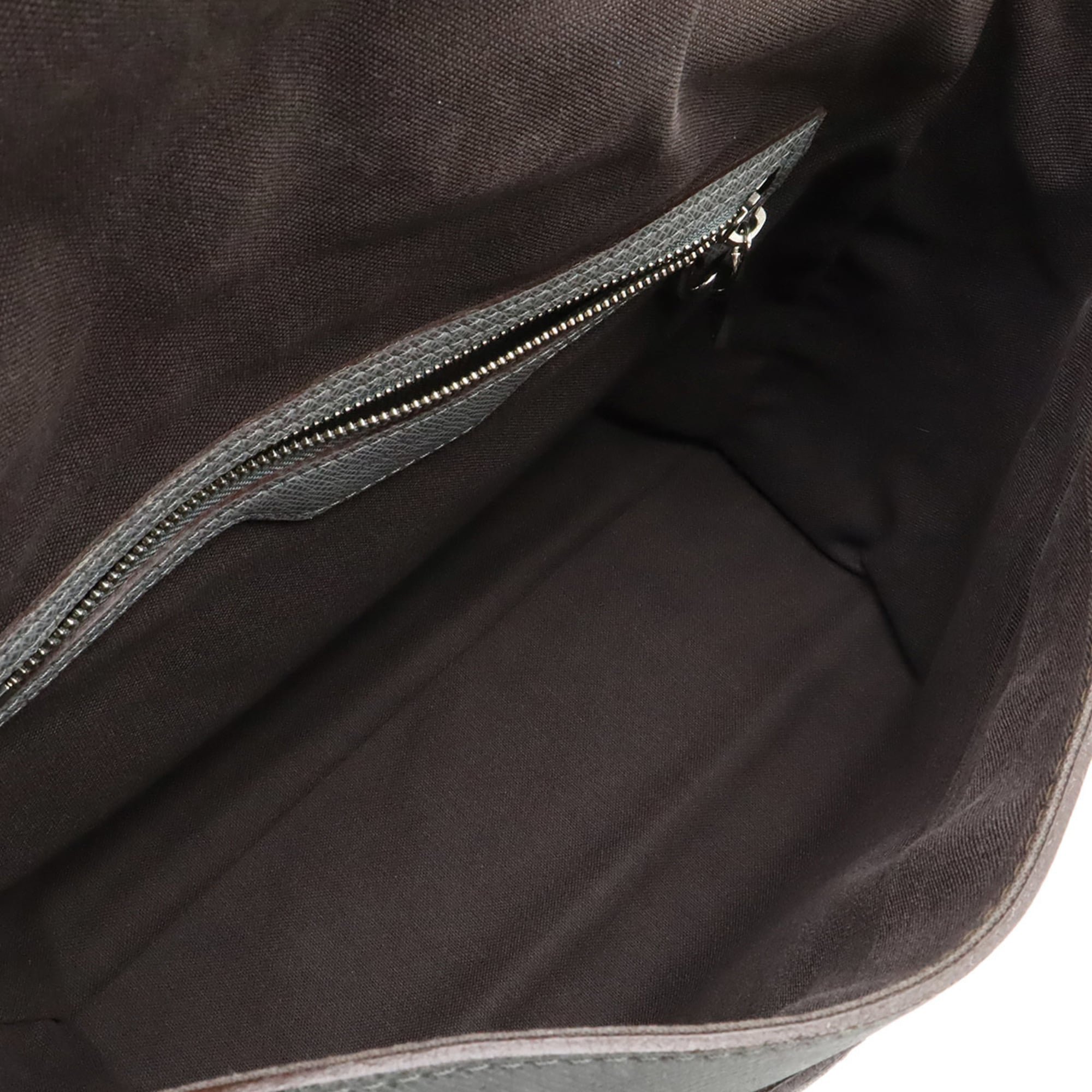 Louis Vuitton Gray Leather Handbag Shoulder Bag
