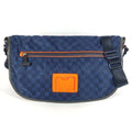 Louis Vuitton Navy Orange Leather Nylon Messenger Bag Shoulder Bag