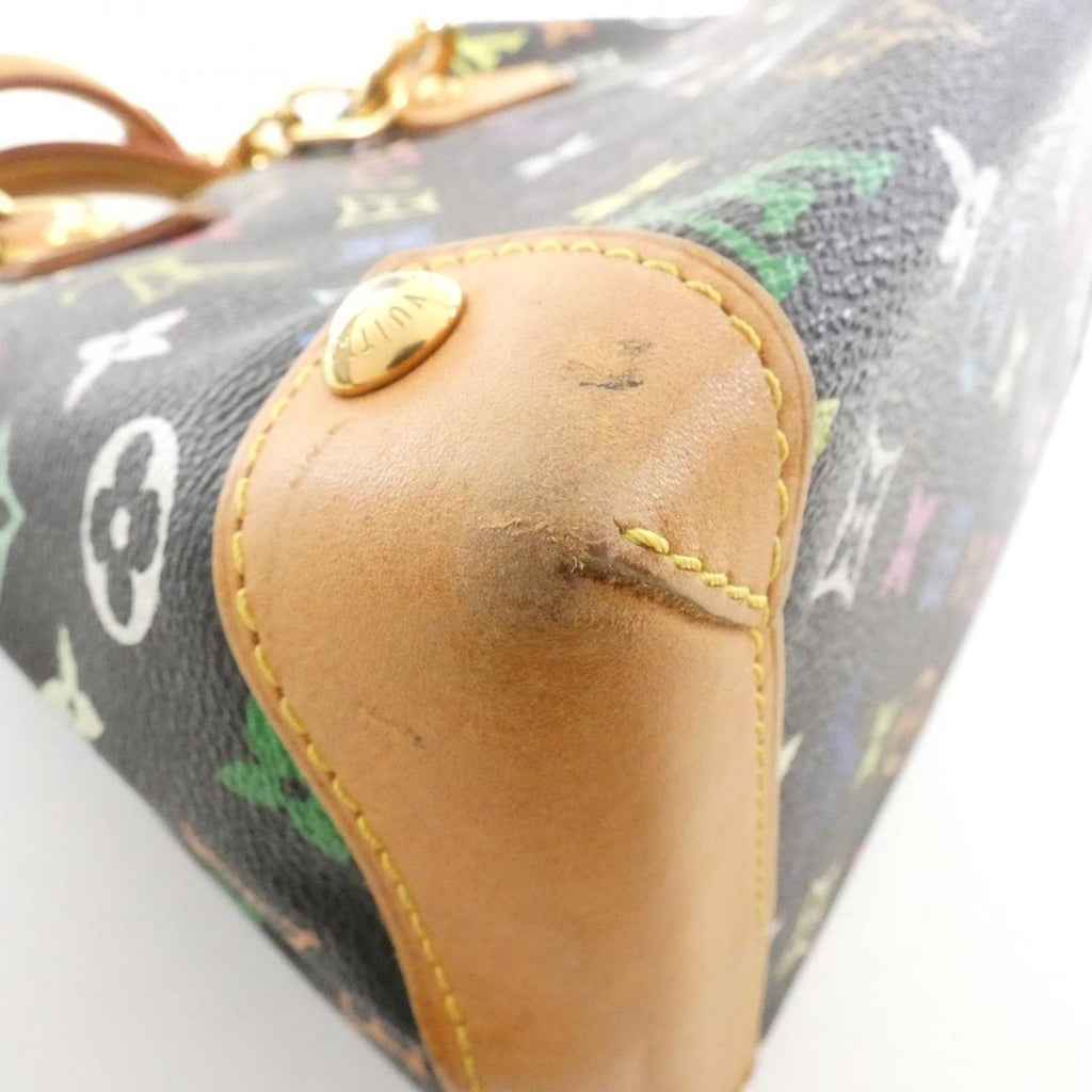 Louis Vuitton Black Multi-Color Coated Canvas Handbag