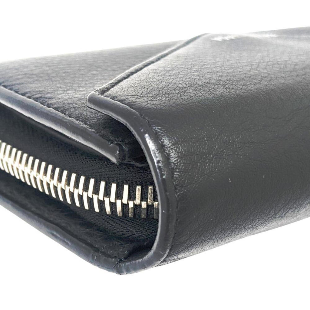 Balenciaga Black Leather Long Wallet (Bi-Fold)