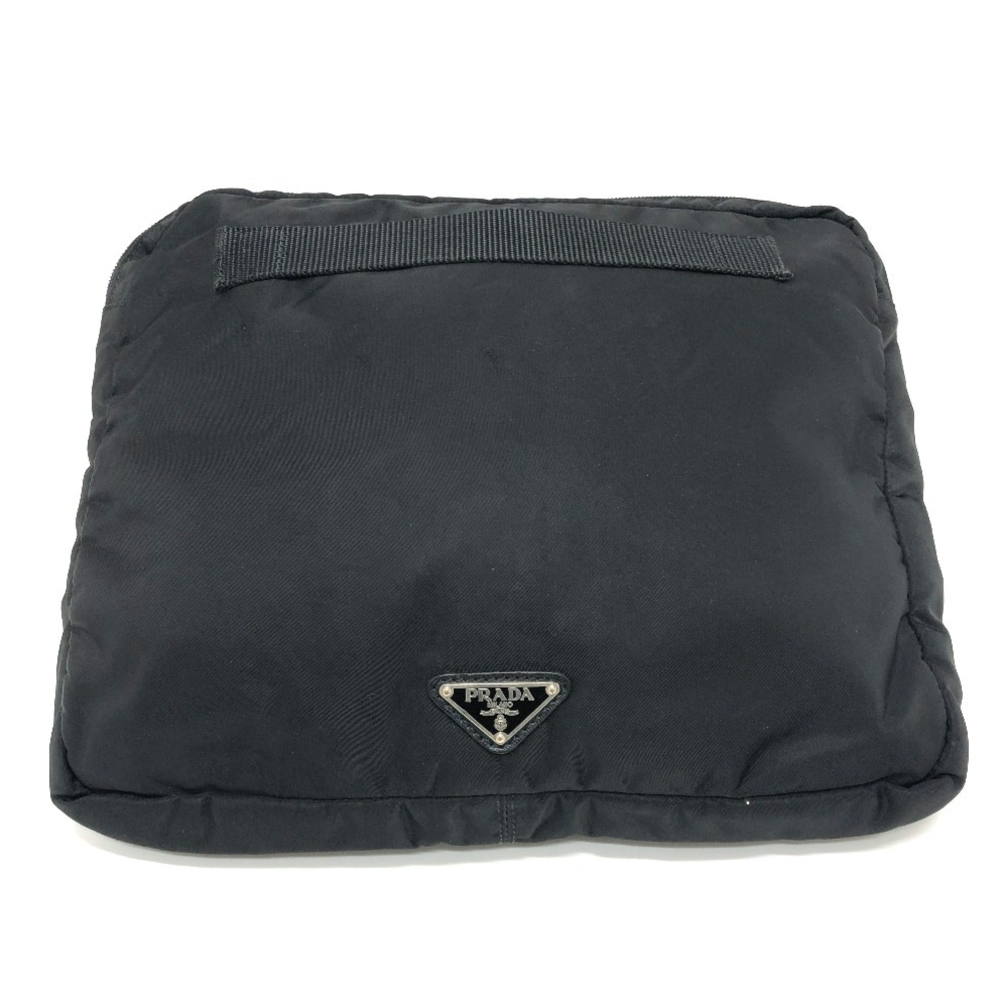 Prada Black Nylon Clutch Bag
