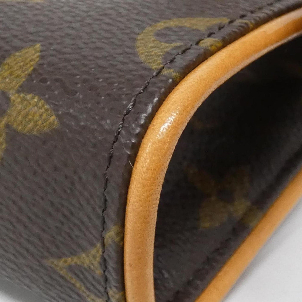 Louis Vuitton Monogram Marron Coated Canvas Fanny Pack Pochette