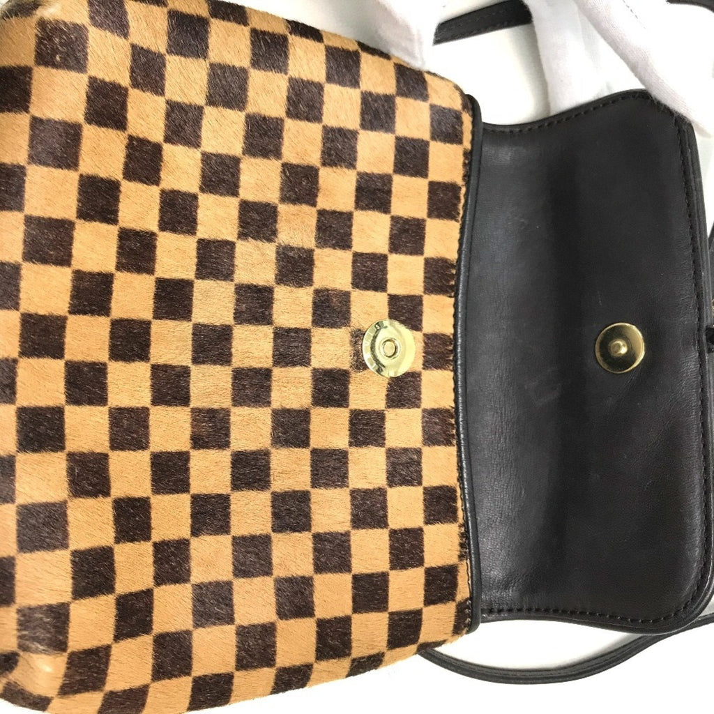 Louis Vuitton Brown Leather Pochette Shoulder Bag