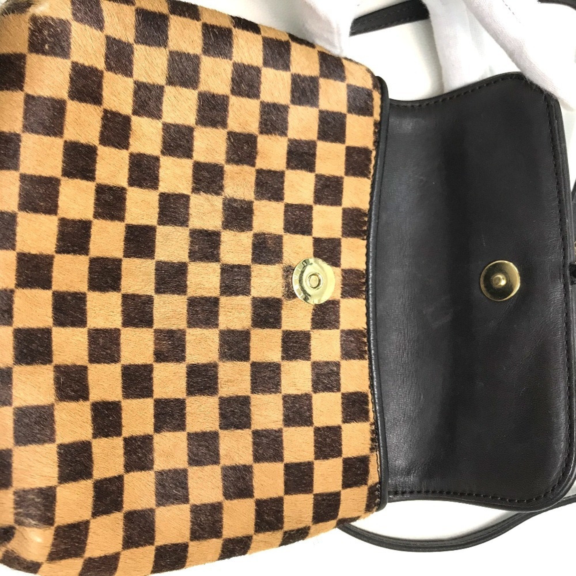Louis Vuitton Brown Leather Pochette Shoulder Bag