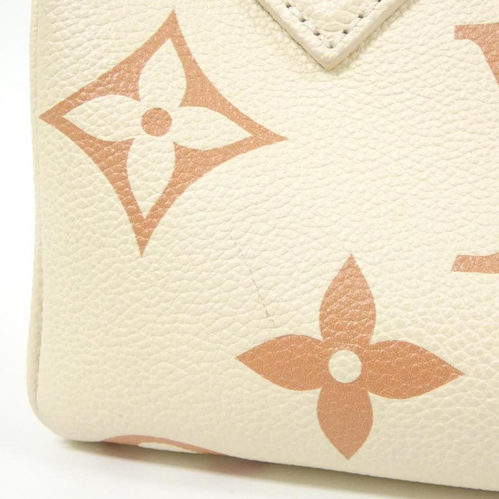Louis Vuitton Cream White Leather Boston Bag