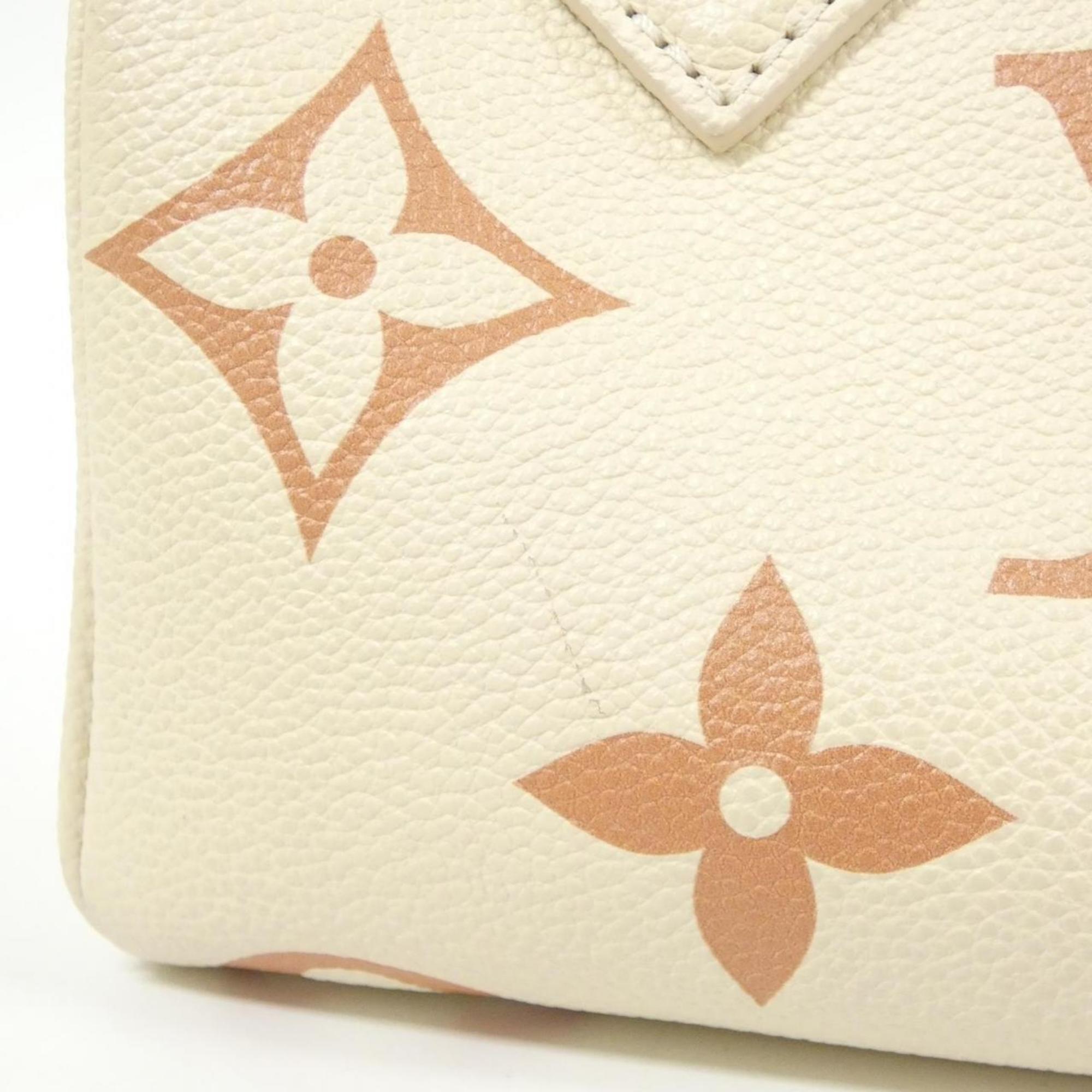 Louis Vuitton Cream White Leather Boston Bag
