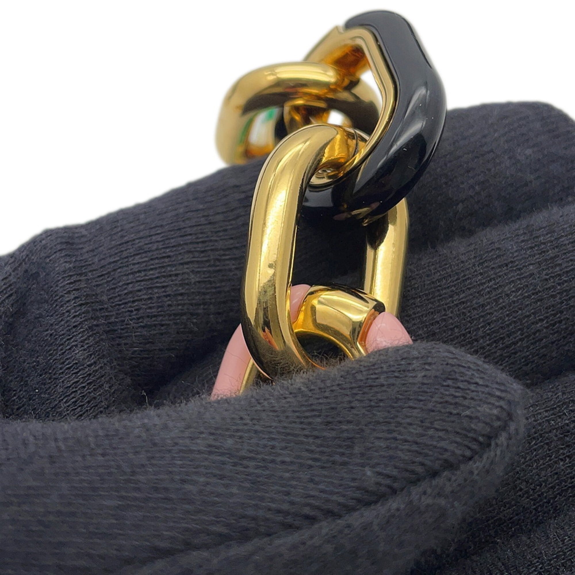Louis Vuitton Black Noir Exotic Leather Handbag Shoulder Bag