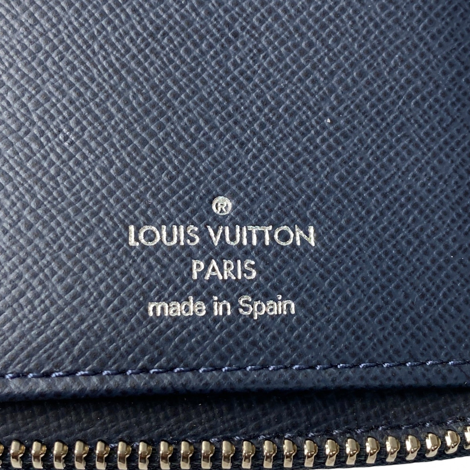 Louis Vuitton Navy Leather Long Wallet