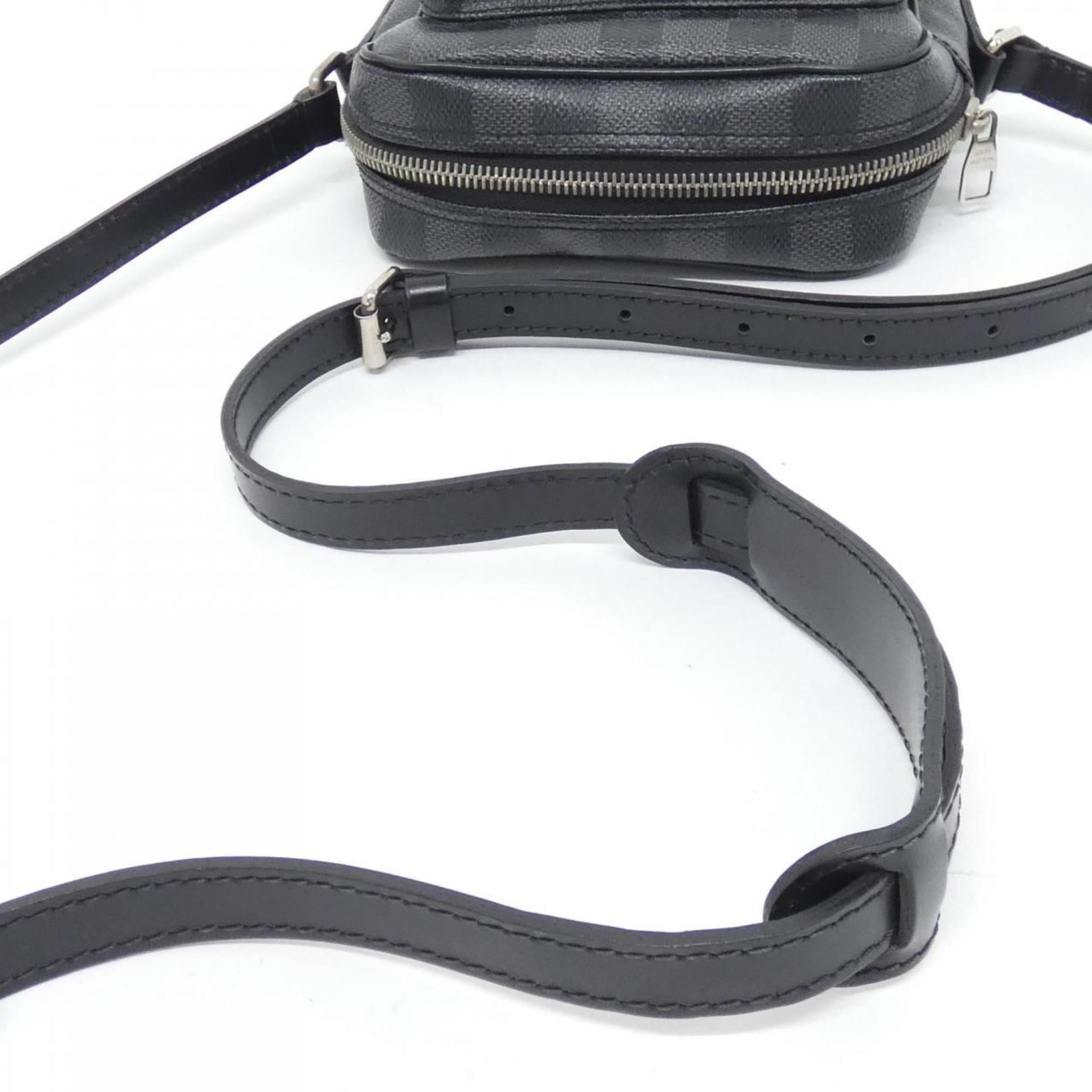 Louis Vuitton Graphite Coated Canvas Shoulder Bag