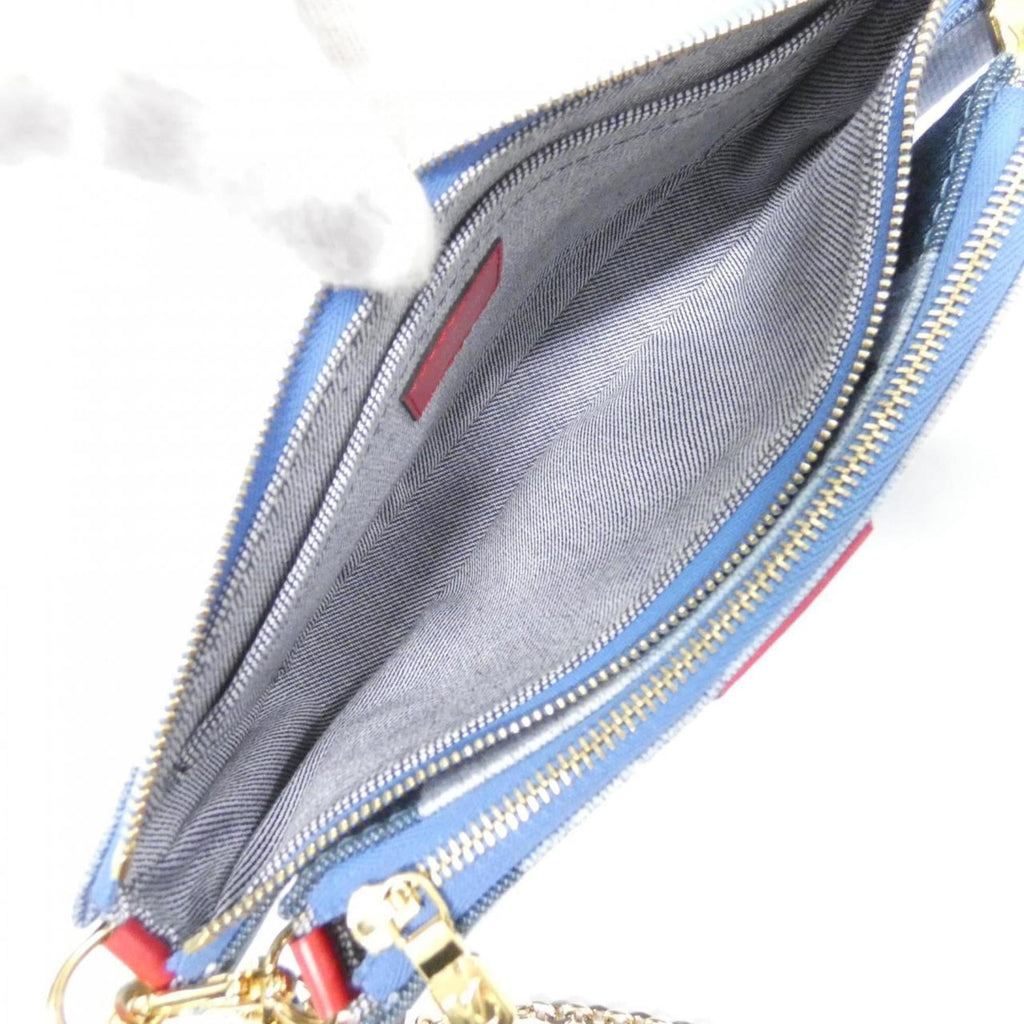 Louis Vuitton Blue Rouge Canvas Pochette Pouch Shoulder Bag