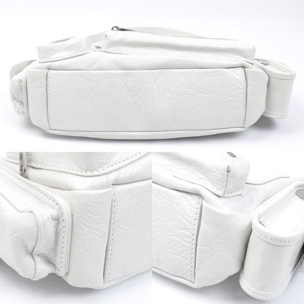 Balenciaga White Leather Shoulder