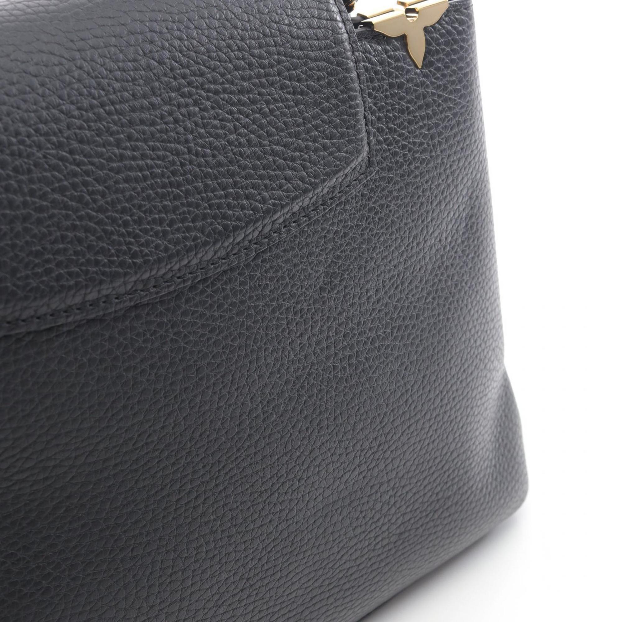 Louis Vuitton Black Leather Handbag