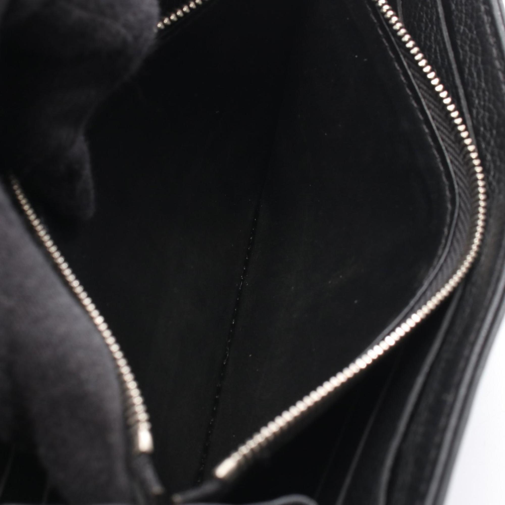 Louis Vuitton Black Noir Mahina Leather Leather Long Wallet