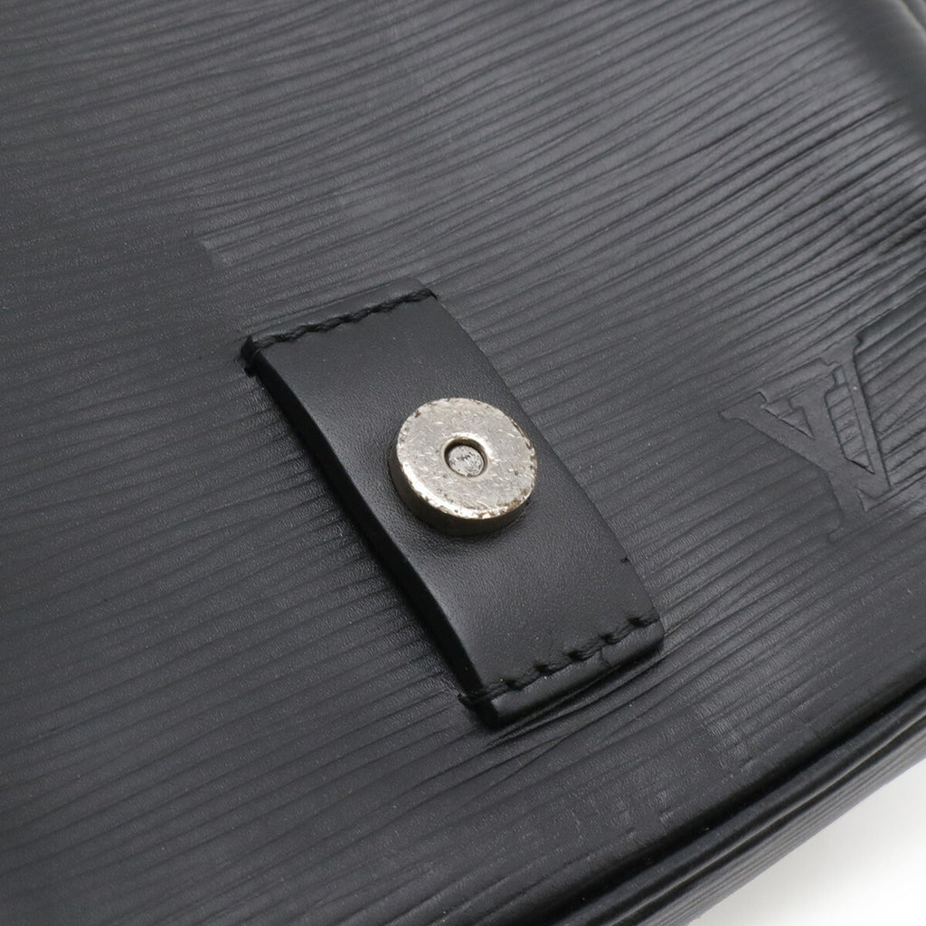Louis Vuitton Black Noir Epi Leather Shoulder Bag